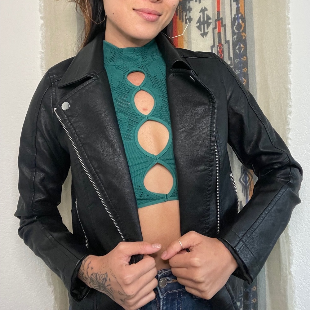 New Look NWT Leather Jacket US size 0.